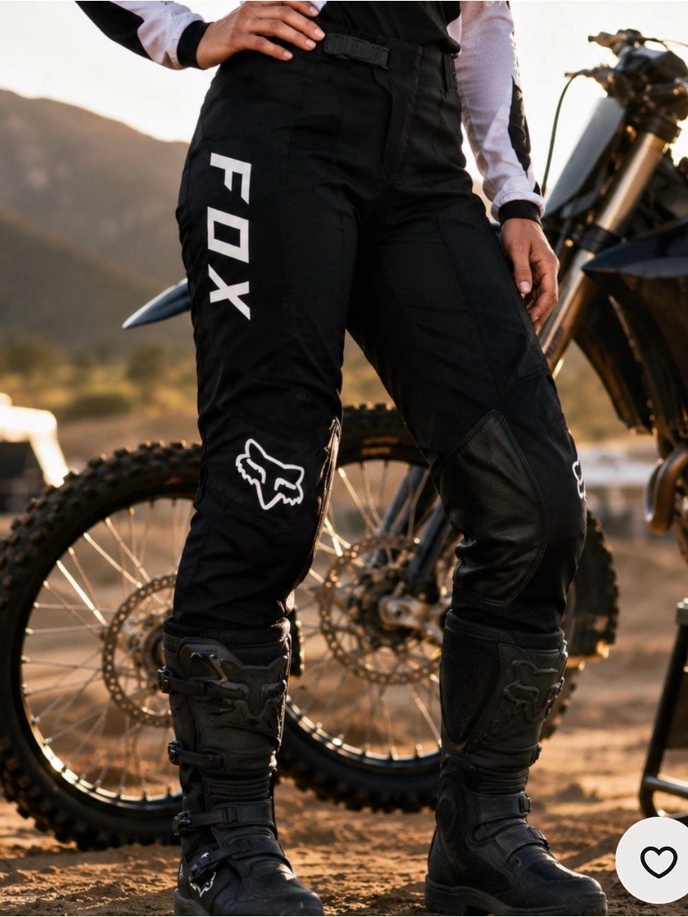 Fox racing 180 djet Motocross Pants with White Logos women’s 4